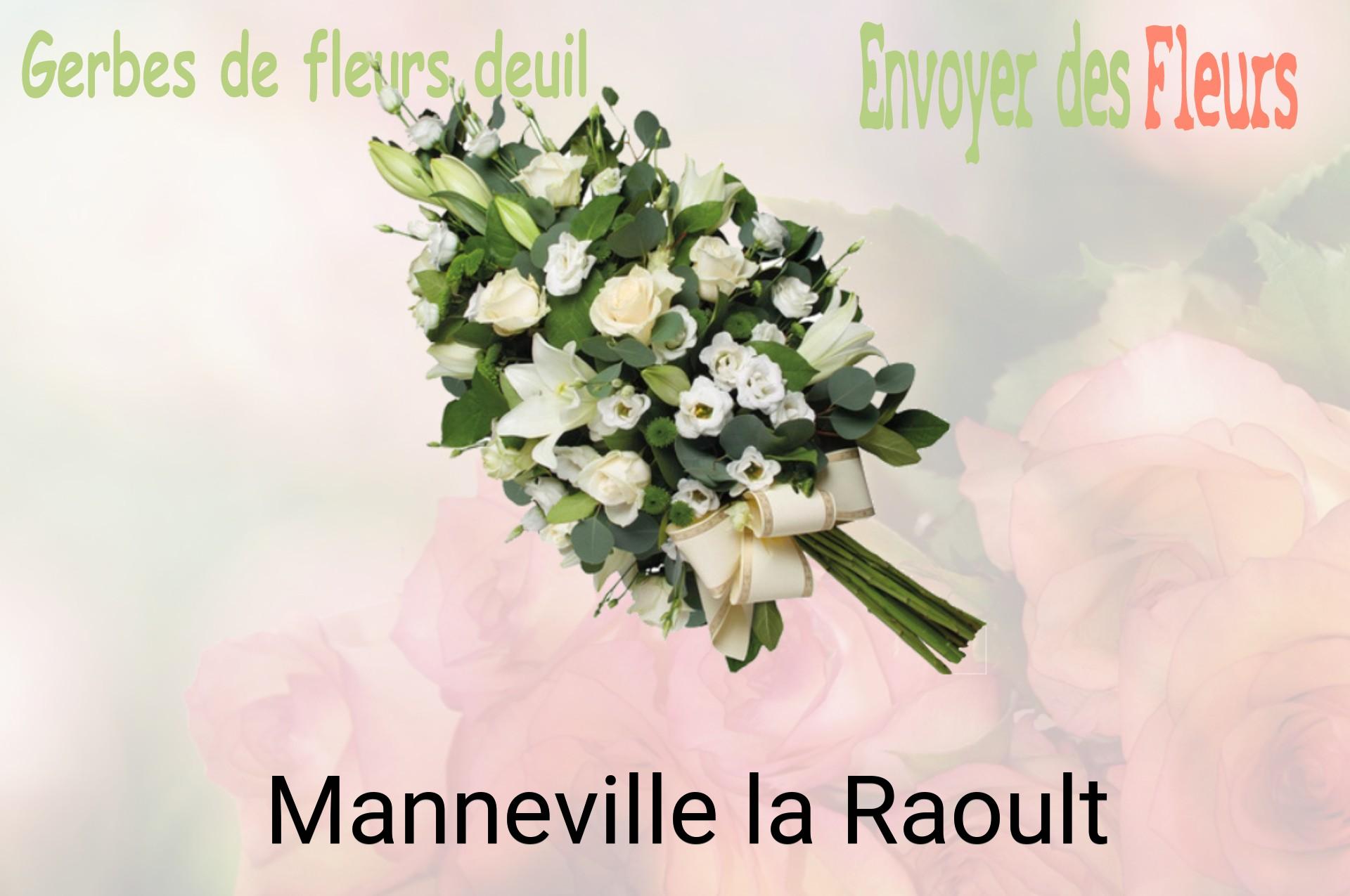 Gerbe de fleurs de deuil livrée à Manneville-la-Raoult
